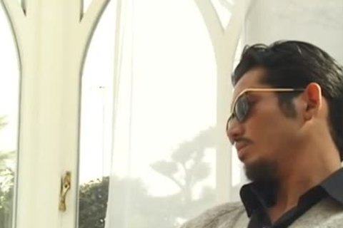 gay asian Grey Cardigan Sweater