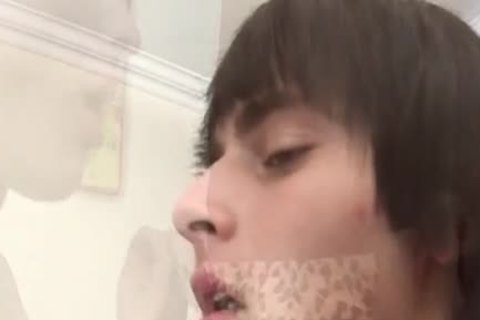 amateur lad Face dripping