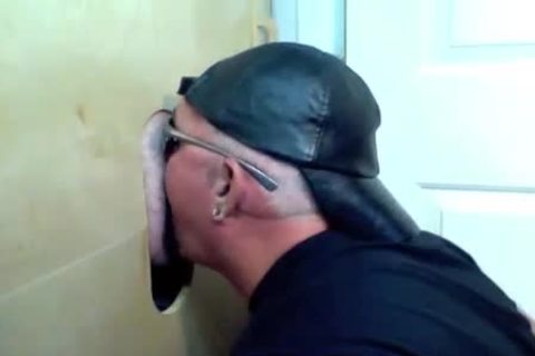 A Glory hole Fan Has Brought His ally To Share One throat