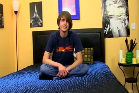 dirty teen Wanks His nice dong Until that dude Cums