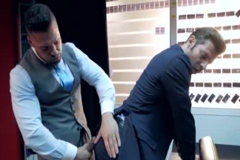 Two yummy males In Suits fuck