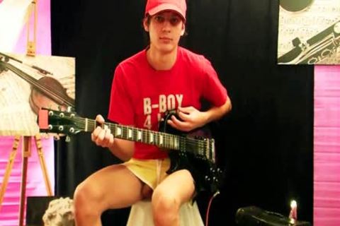 Here's A homosexual twink To Plays Guitar
