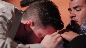 Warehouse encounter - Andrew Stark with Enrique Romo anal Hook up