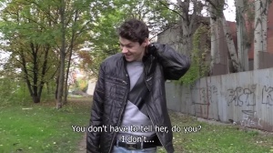 Shy brunette chap got plowed for cash