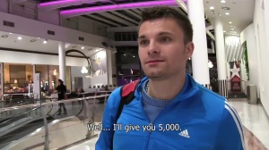 An adventurous Slovakian twink in a hotel room