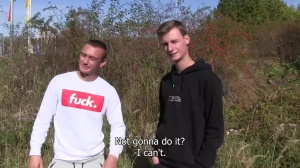 Two friends are doing sexy stuff for money