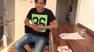 petite and lean lad with a biggest rod