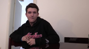 young and lean lad with monstrous boner 