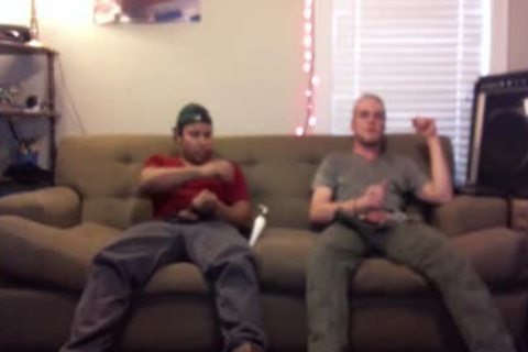 pair Of males couldn't Afford The Bill, So They Jerked Off. They did not Know I Filmed It.