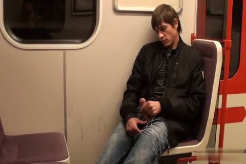 wild teen Jacking Off In The Subway