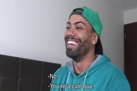 built dark Latino Gives A sweet bj For cash
