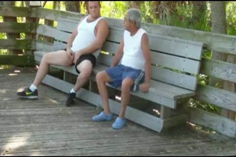 outdoors Scenes Where older man Sucks & acquires hammered By chubby
