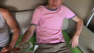 boyz pounding each other?s buttholes in an impromptu three-some