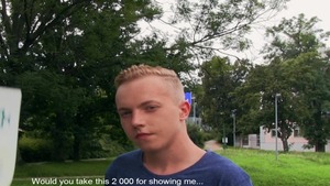 Outdoor POV plow with a weenie-crazed teen babe