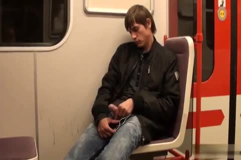 sexy teen Jacking Off In The Subway