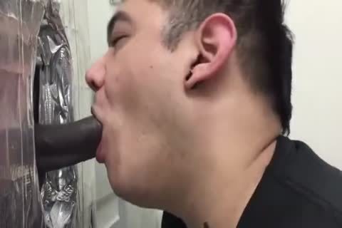 Hung Uncut dark man Cums At The Gloryhole