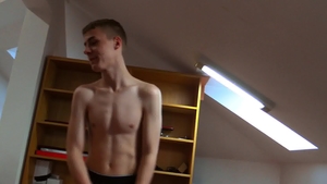 Czech Hunter - Inked Czech twink bareback doggy fuck