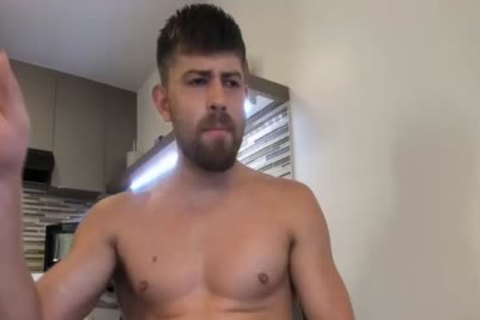 daddy chap Shows His 10-Pounder And pooper