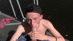 CzechHunter: Czech voyeur throat fucking outdoors