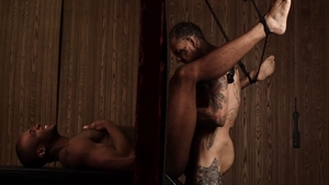 MEN: Muscle and inked Trent King spanking