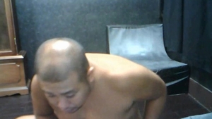 GayAsianNetwork: Nice bear in underwear hard moaning