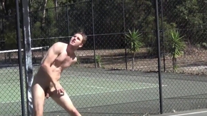 AndysAussieBoys - Australian Nick bouncing outdoors