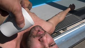 ClubBangBoys: Brunette Frank bareback rimjob