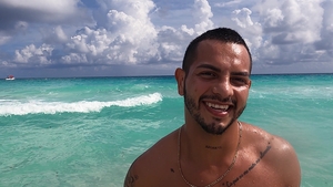 Latin Leche: Swimsuit Snug on Antuan as He Teases Friend