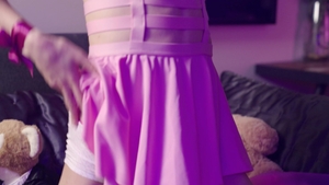 Femboyish: Bareback Doggy Style with a Colorful-Haired Femboy
